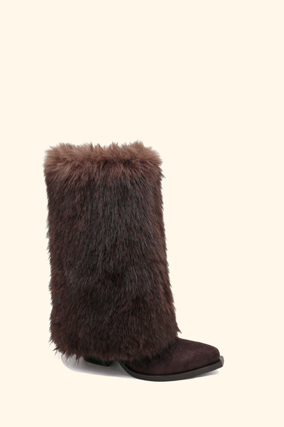 BOTTES FOURRURE IRINA - MARRON