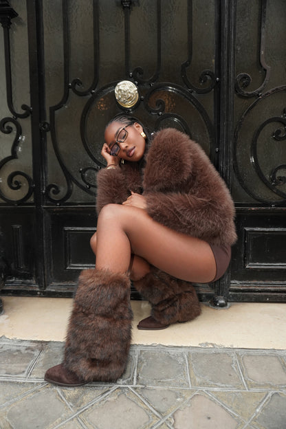 BOTTES FOURRURE IRINA - MARRON