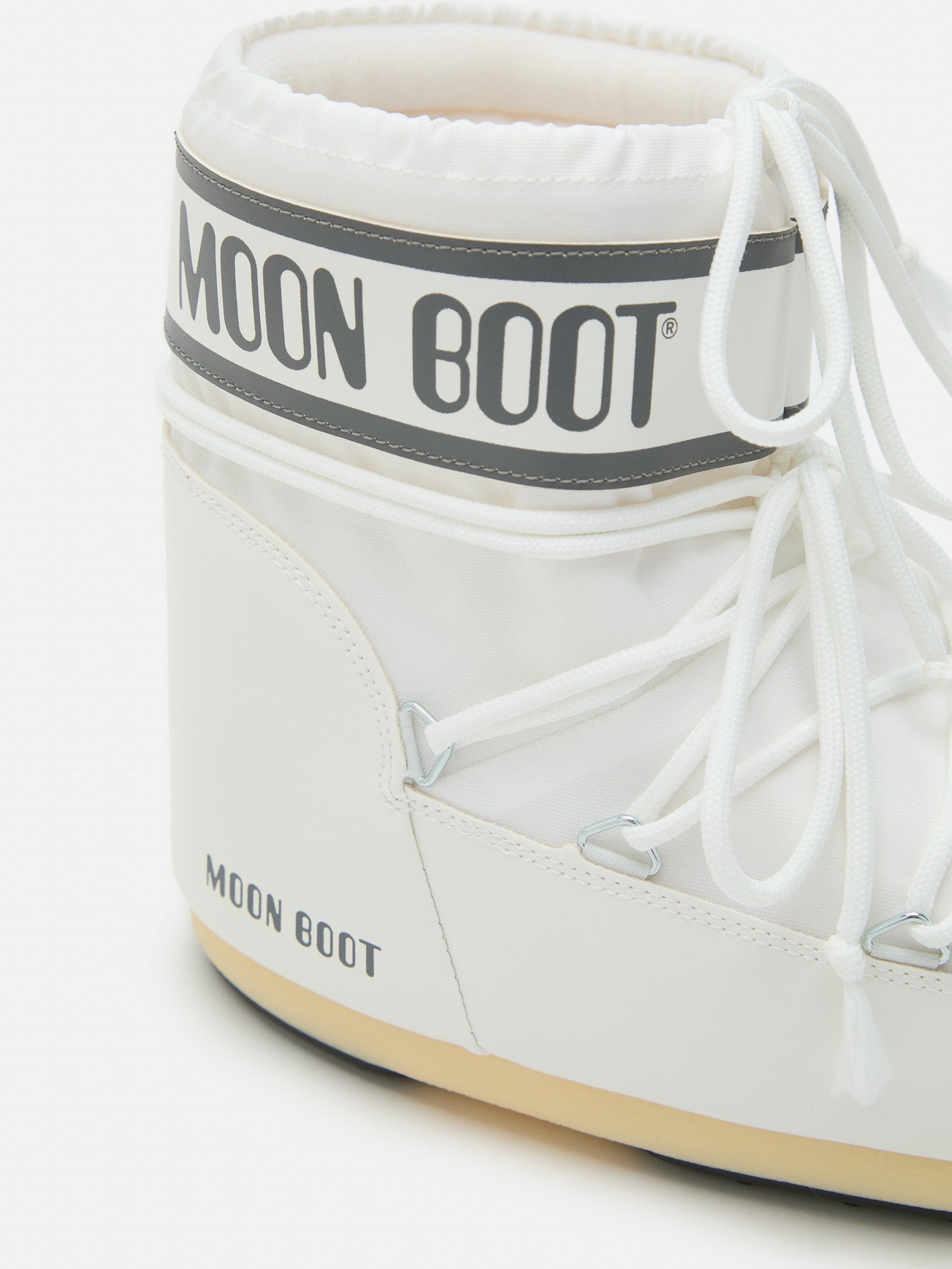 ICON LOW WHITE NYLON BOOTS