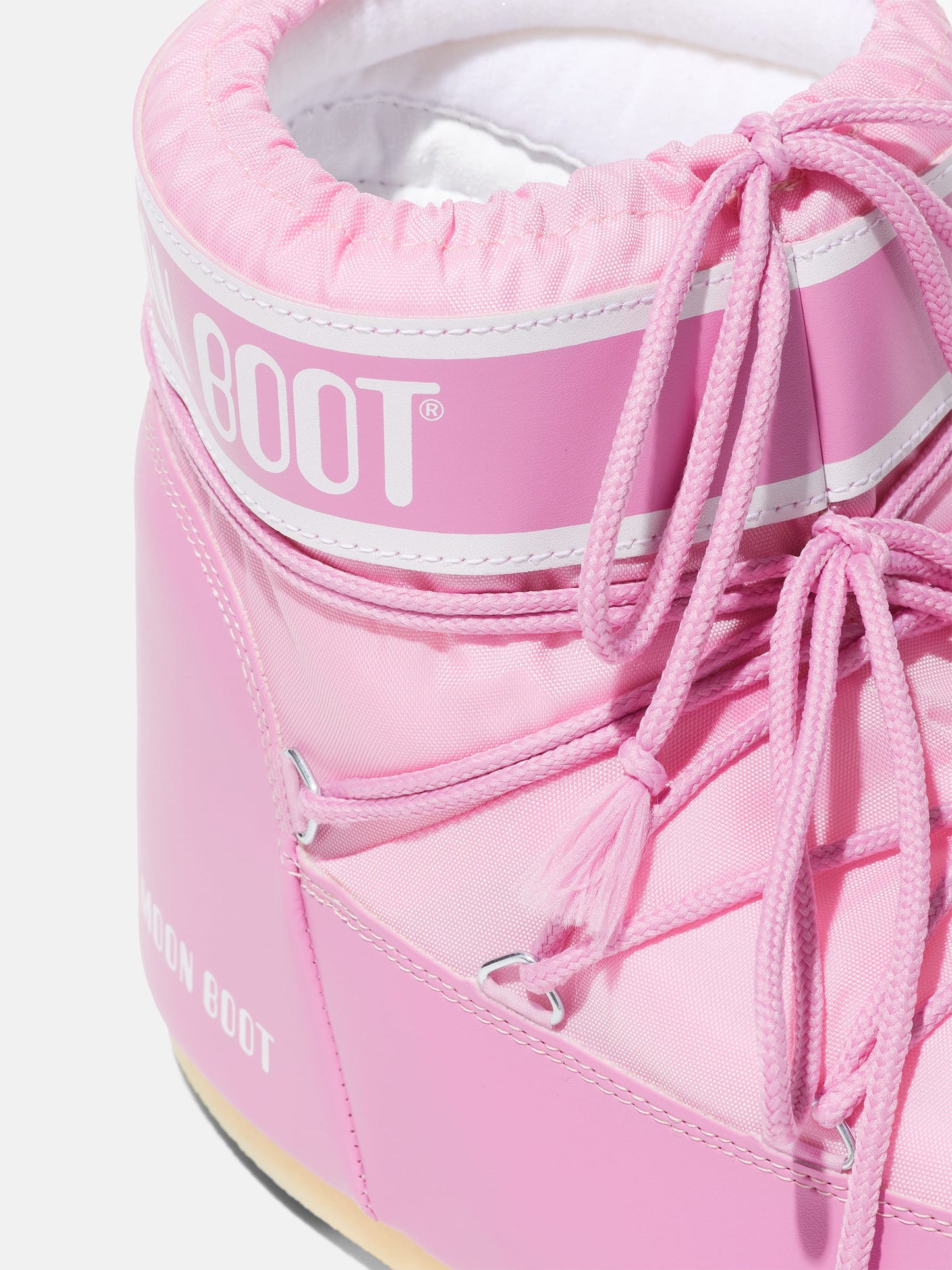 ICON LOW PINK NYLON BOOTS