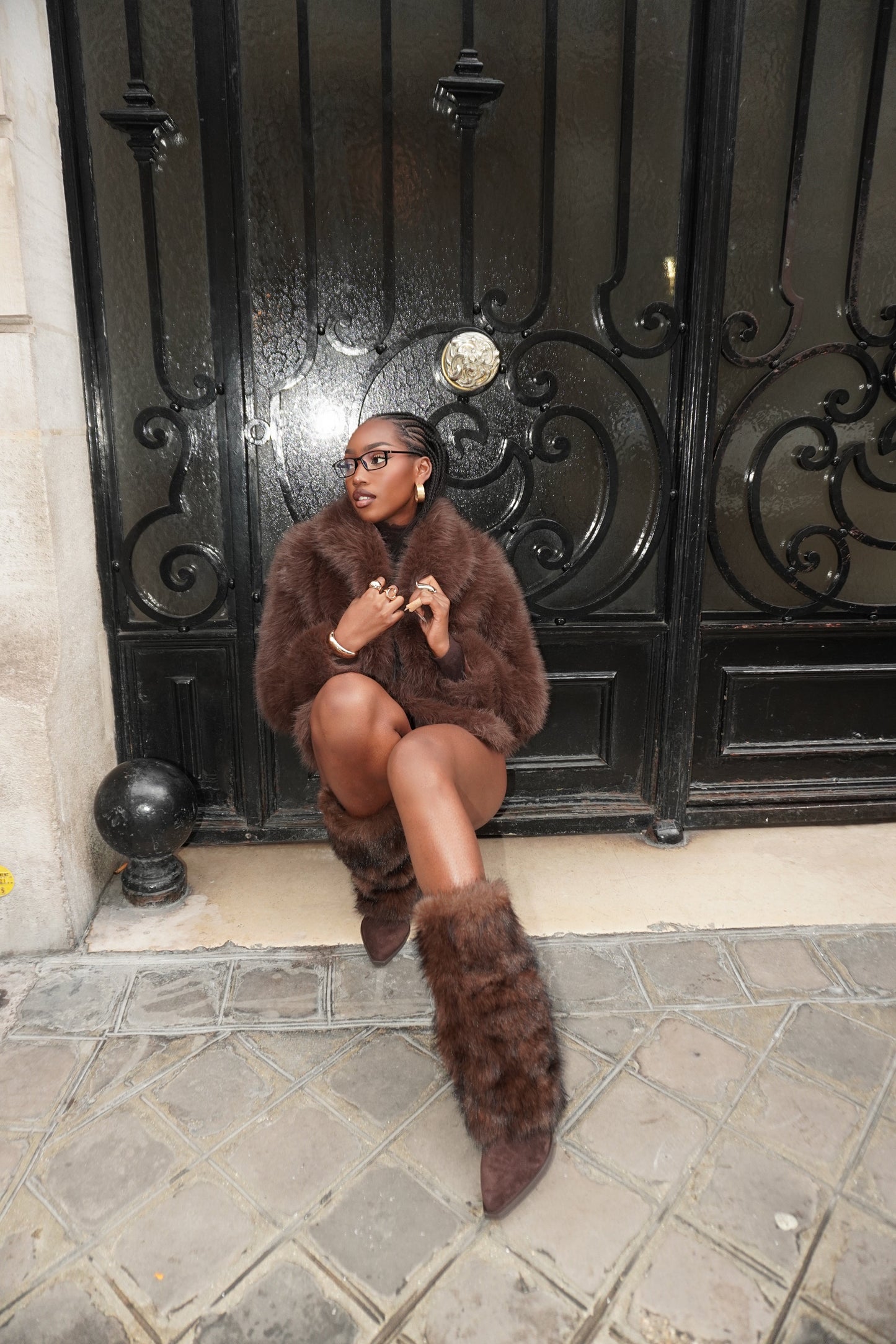 BOTTES FOURRURE IRINA - MARRON