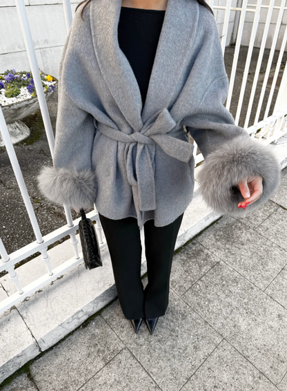 Élise Manteau Gris