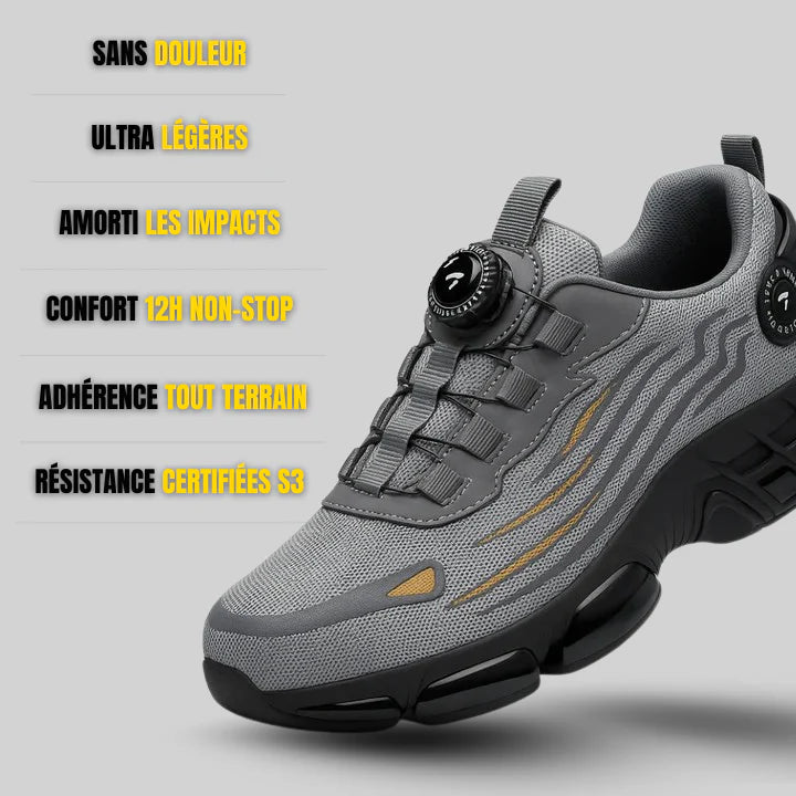 TECKRS™ MAX ONE S3 : Sécurité & Confort 12h Non-Stop