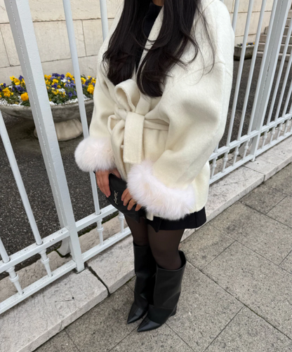 Élise Manteau Blanc